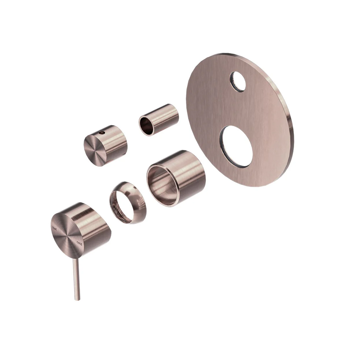 Nero Mecca Shower Mixer With Diverter (Trim Kit Only) - Brushed Bronze