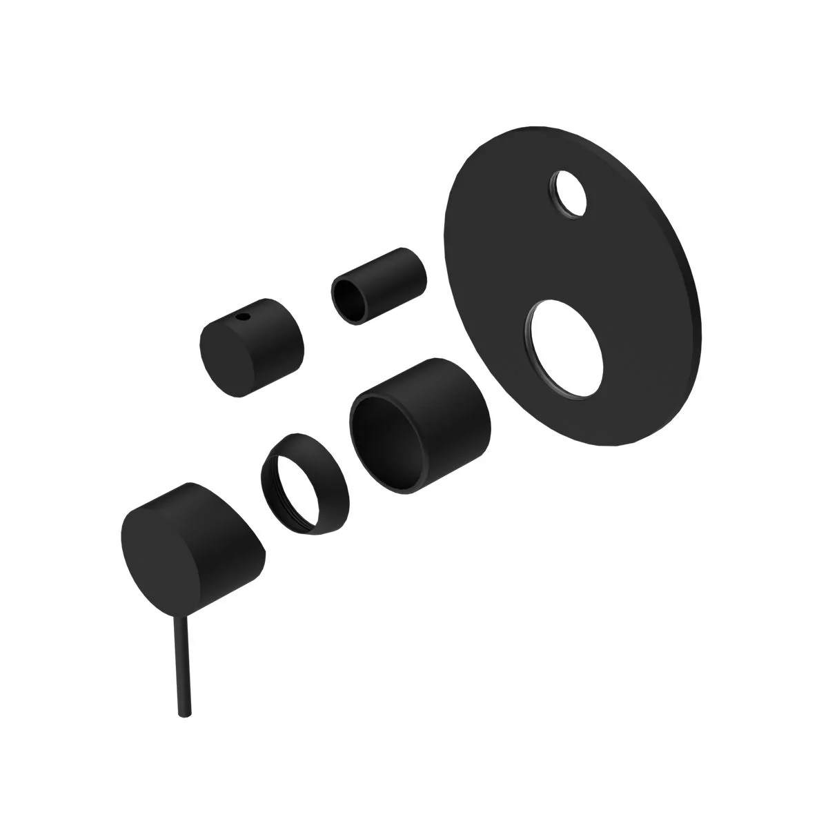 Nero Mecca Shower Mixer With Diverter (Trim Kit Only) - Black Matte