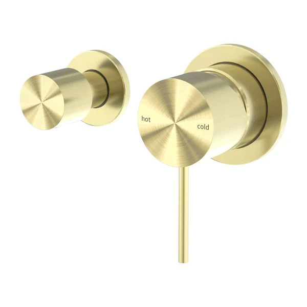 Nero Mecca Shower Mixer With Horizontal 2 Way Diverter - Brushed Gold