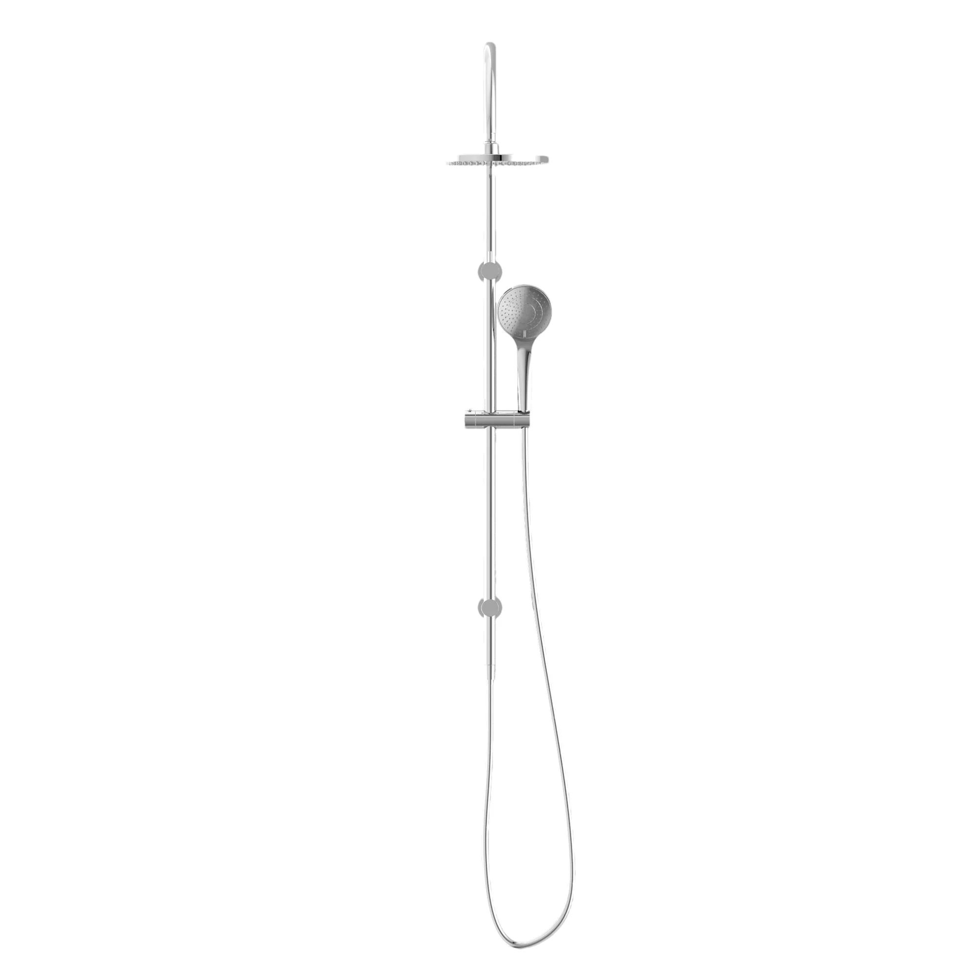 Nero Mecca Twin Shower With Air Shower - Chrome - Image 3