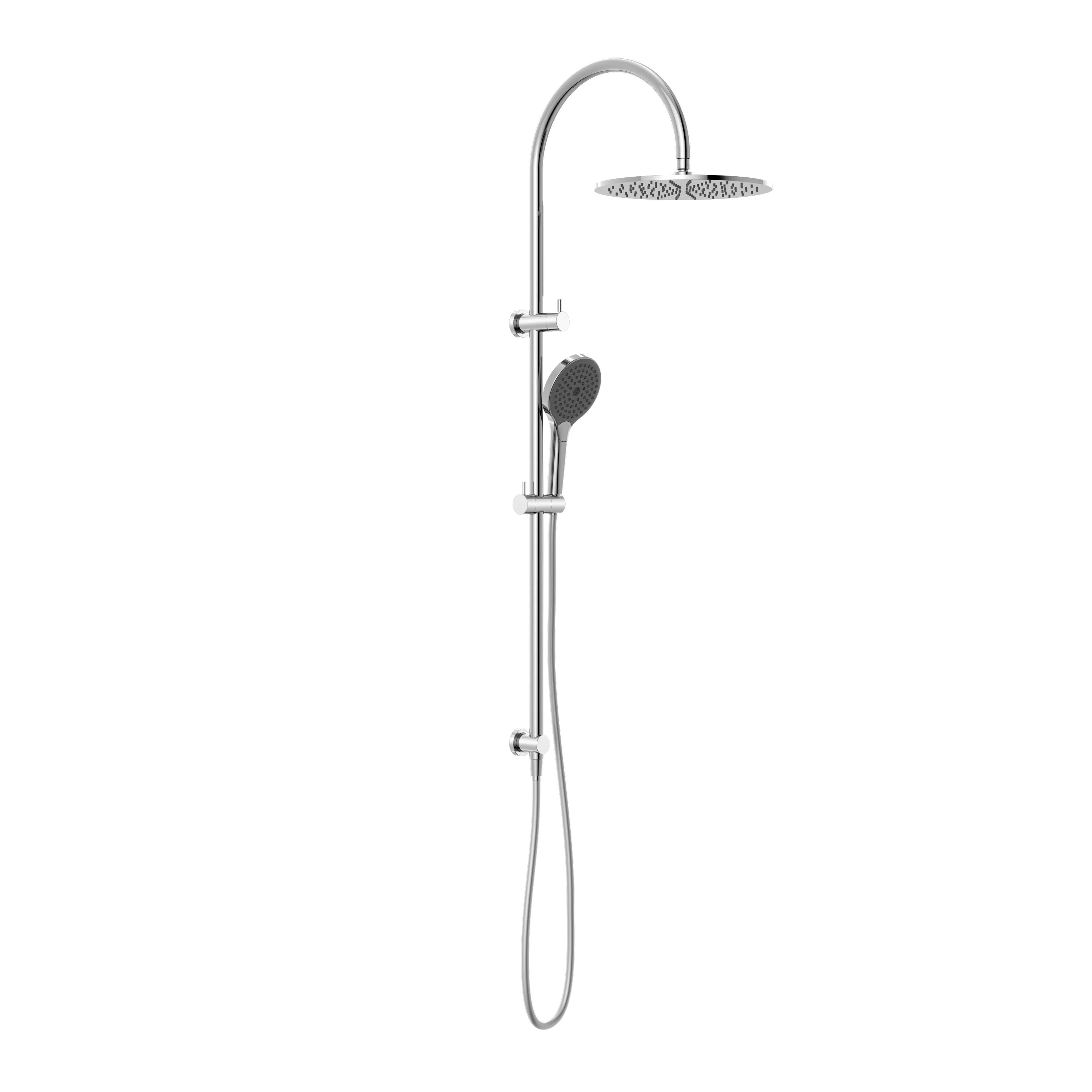 Nero Mecca Twin Shower With Air Shower II - Chrome