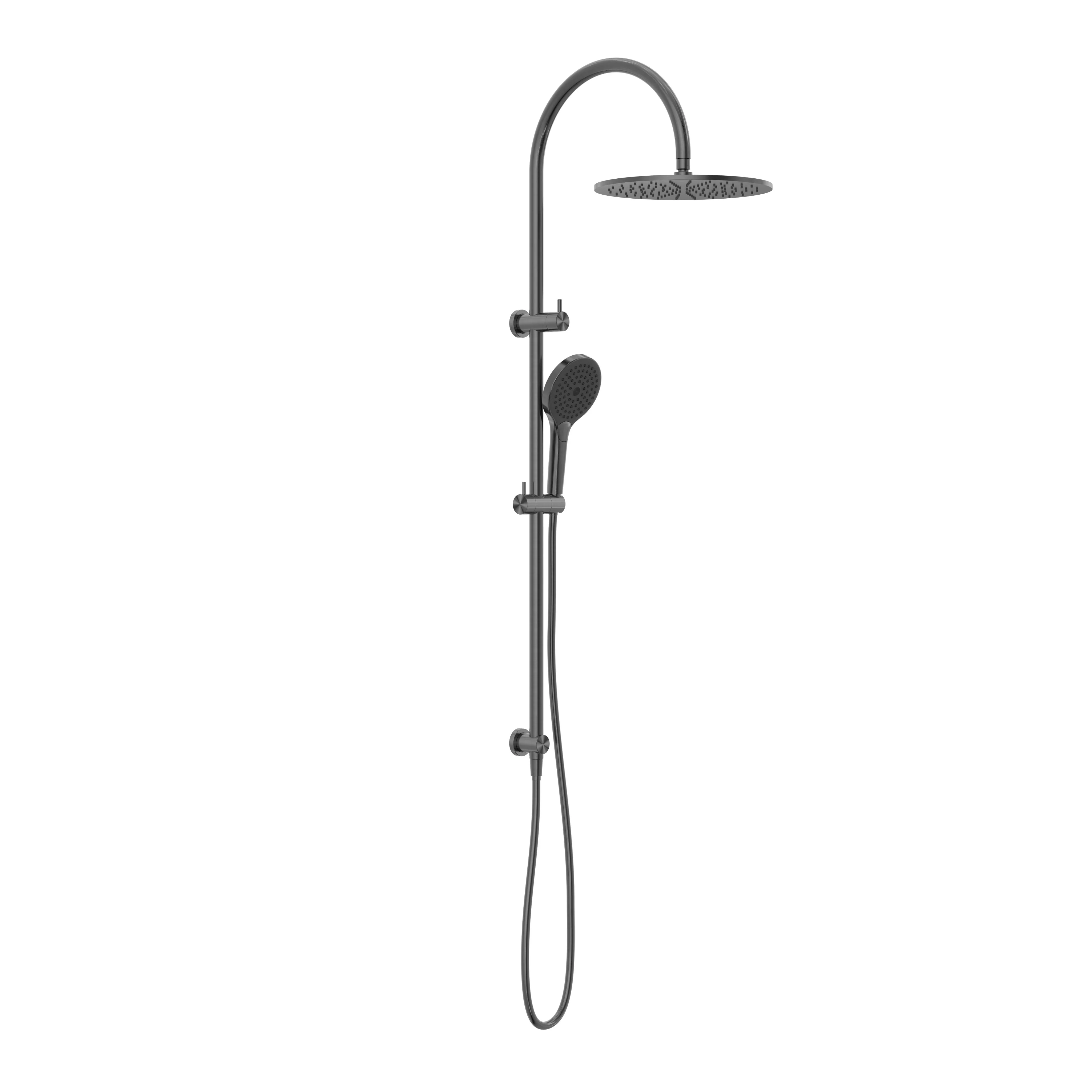 Nero Mecca Twin Shower With Air Shower II - Gun Metal