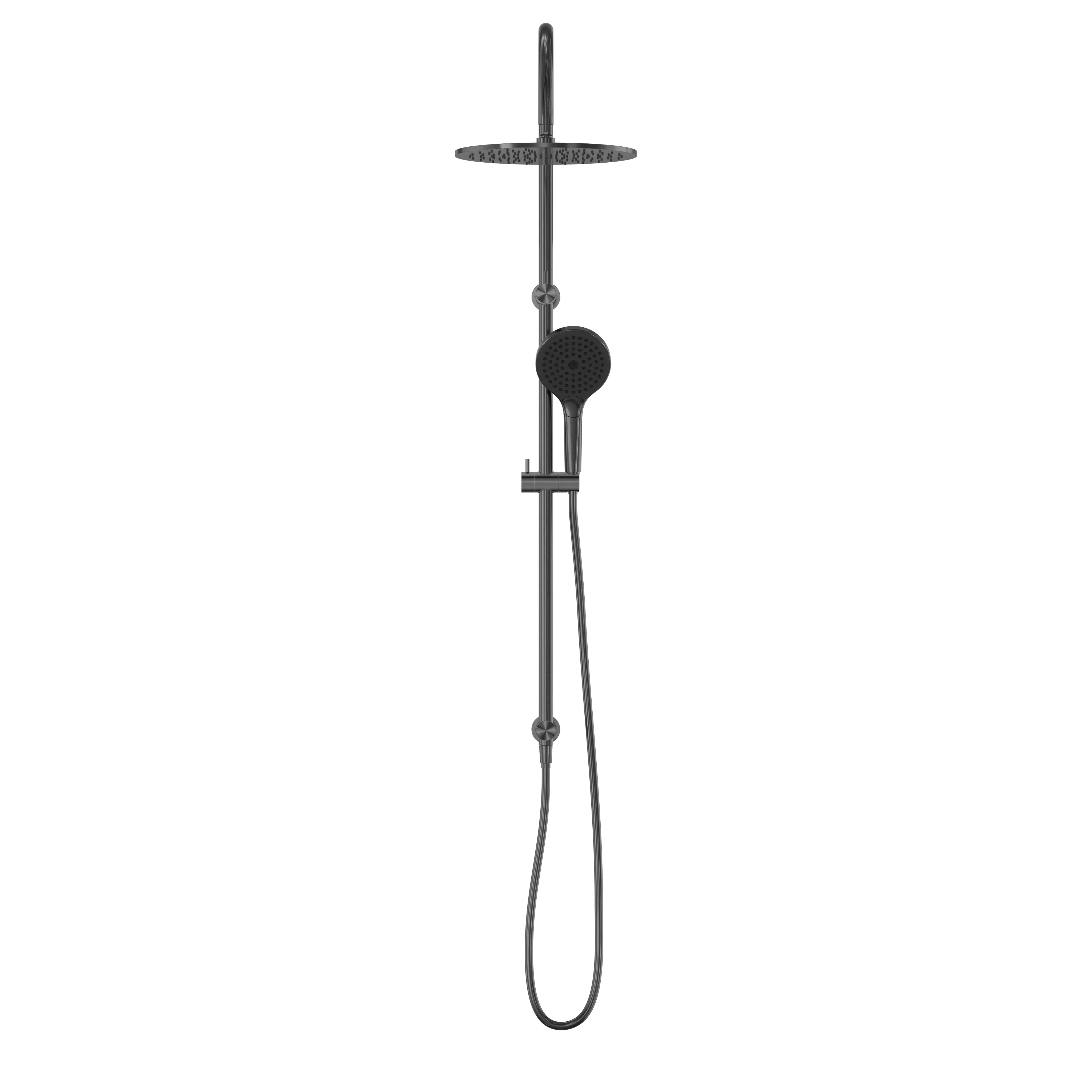 Nero Mecca Twin Shower With Air Shower II - Gun Metal - Image 2