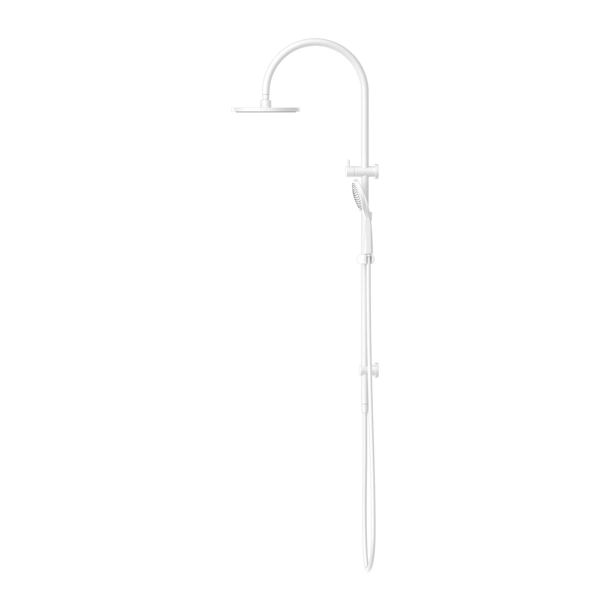Nero Mecca Twin Shower With Air Shower - White Matte - Image 2