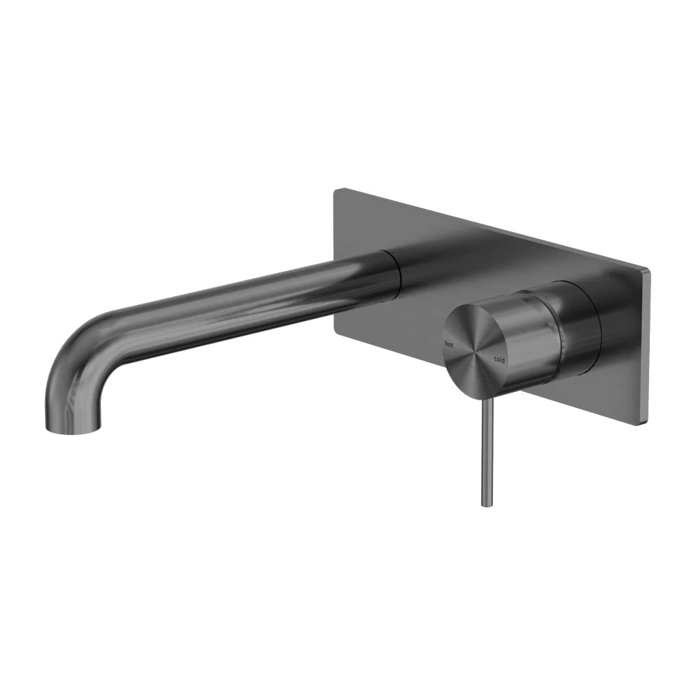 Nero Mecca Wall Basin/Bath Mixer - Gun Metal