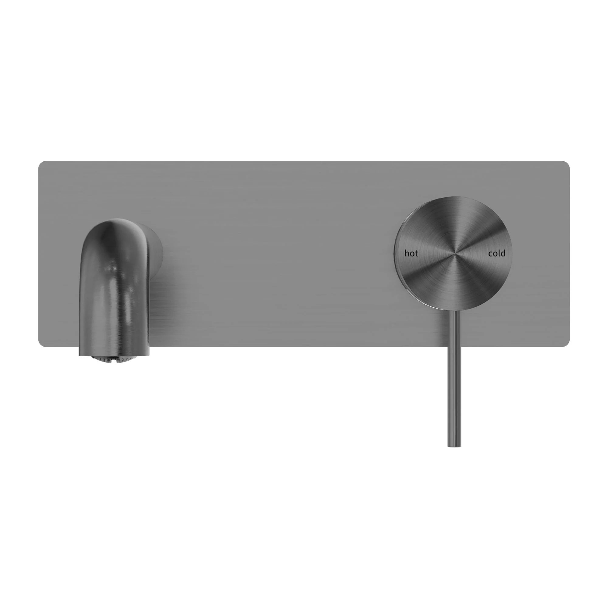 Nero Mecca Wall Basin/Bath Mixer - Gun Metal - Image 2