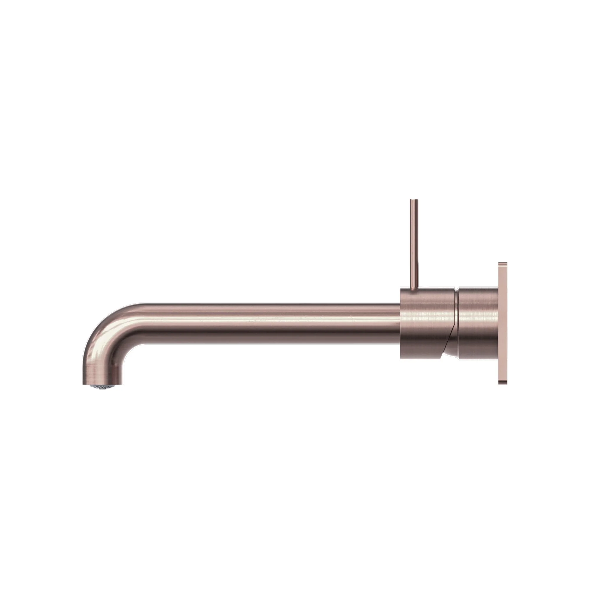 Nero Mecca Wall Basin/Bath Mixer Handle Up - Brushed Bronze - Image 3