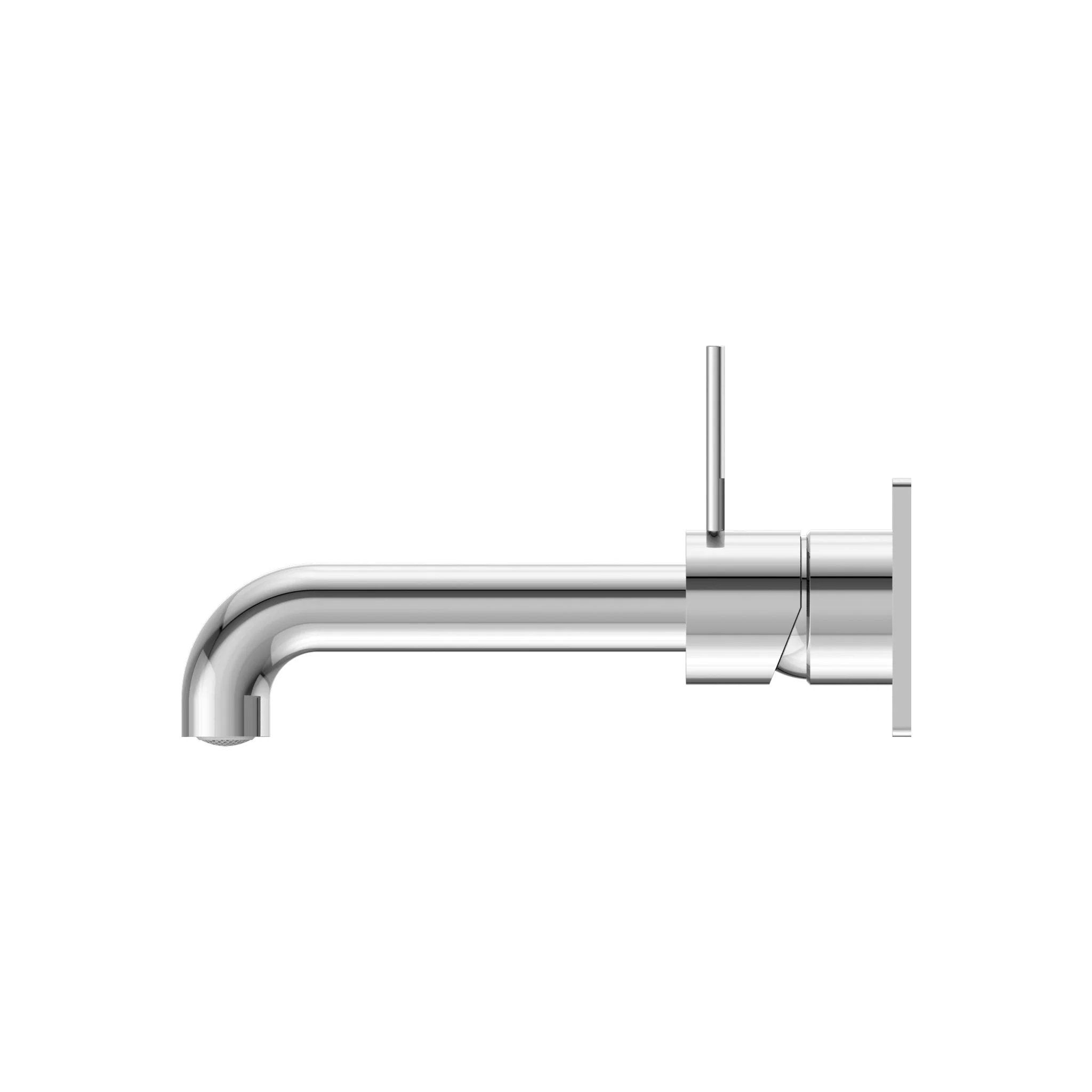 Nero Mecca Wall Basin/Bath Mixer Handle Up - Chrome - Image 3