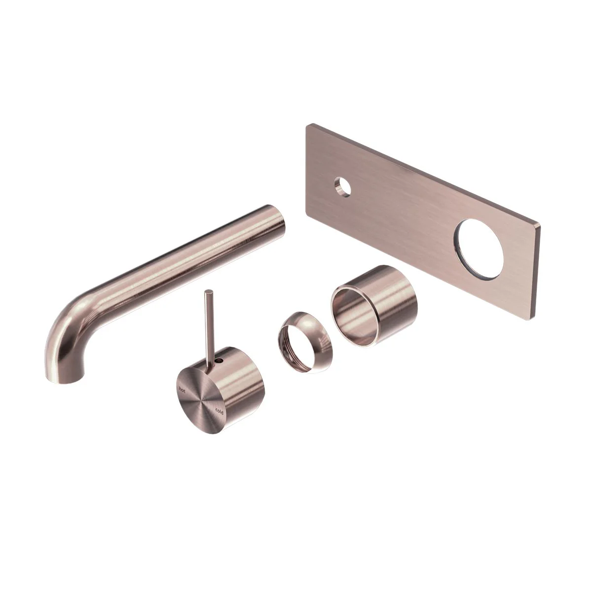 Nero Mecca Wall Basin/Bath Mixer Handle Up (Trim Kit Only) - Brushed Bronze