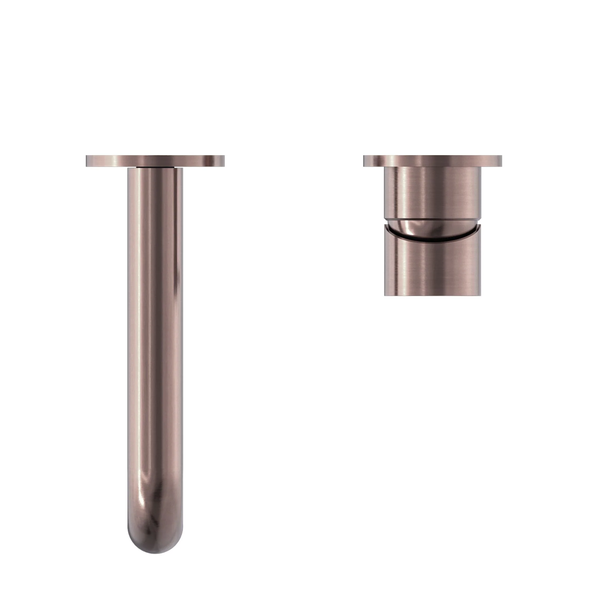 Nero Mecca Wall Basin/Bath Mixer Separate Back Plate - Brushed Bronze - Image 4