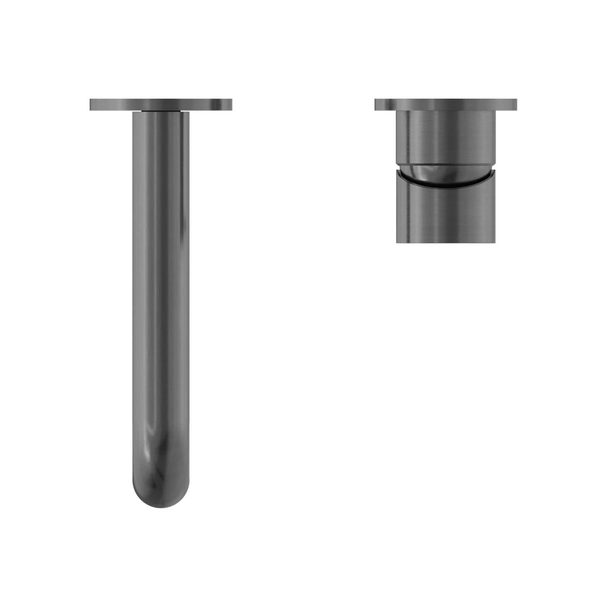 Nero Mecca Wall Basin/Bath Mixer Separate Back Plate - Gun Metal - Image 4