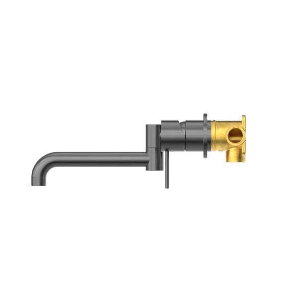 Nero Mecca Wall Basin/Bath Mixer Swivel Spout 225mm - Gun Metal - Image 2