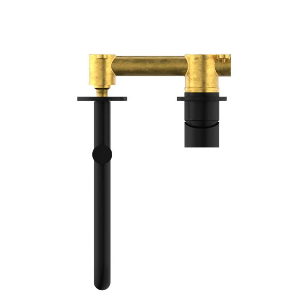 Nero Mecca Wall Basin/Bath Mixer Swivel Spout 225mm - Black Matte - Image 3