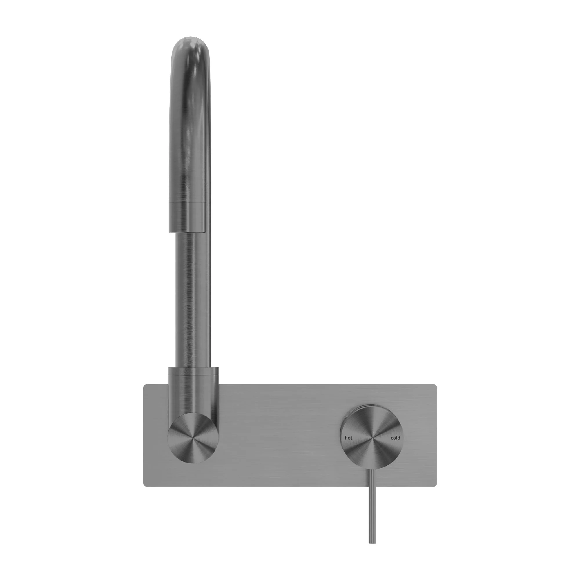 Nero Mecca Wall Basin/Bath Mixer Swivel Spout - Gun Metal - Image 2