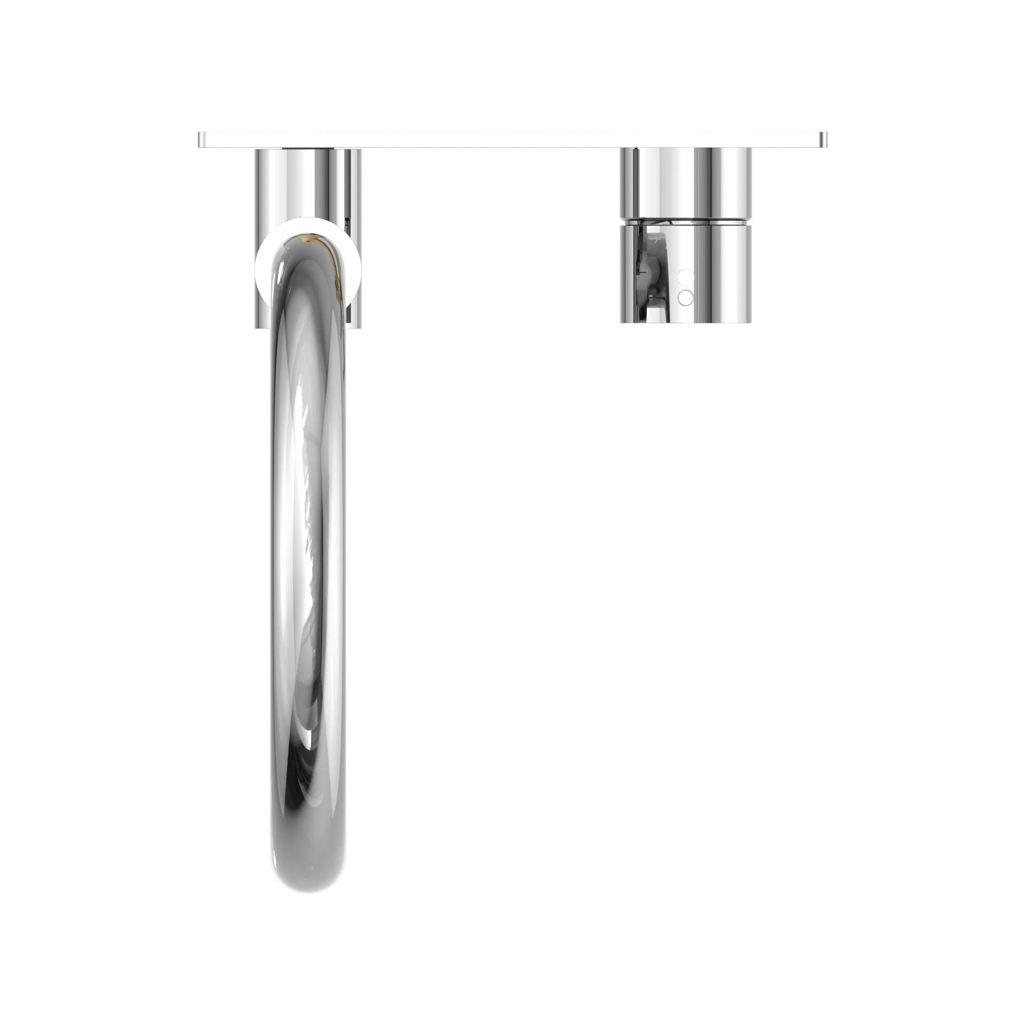 Nero Mecca Wall Basin/Bath Mixer Swivel Spout Handle Up - Chrome - Image 4