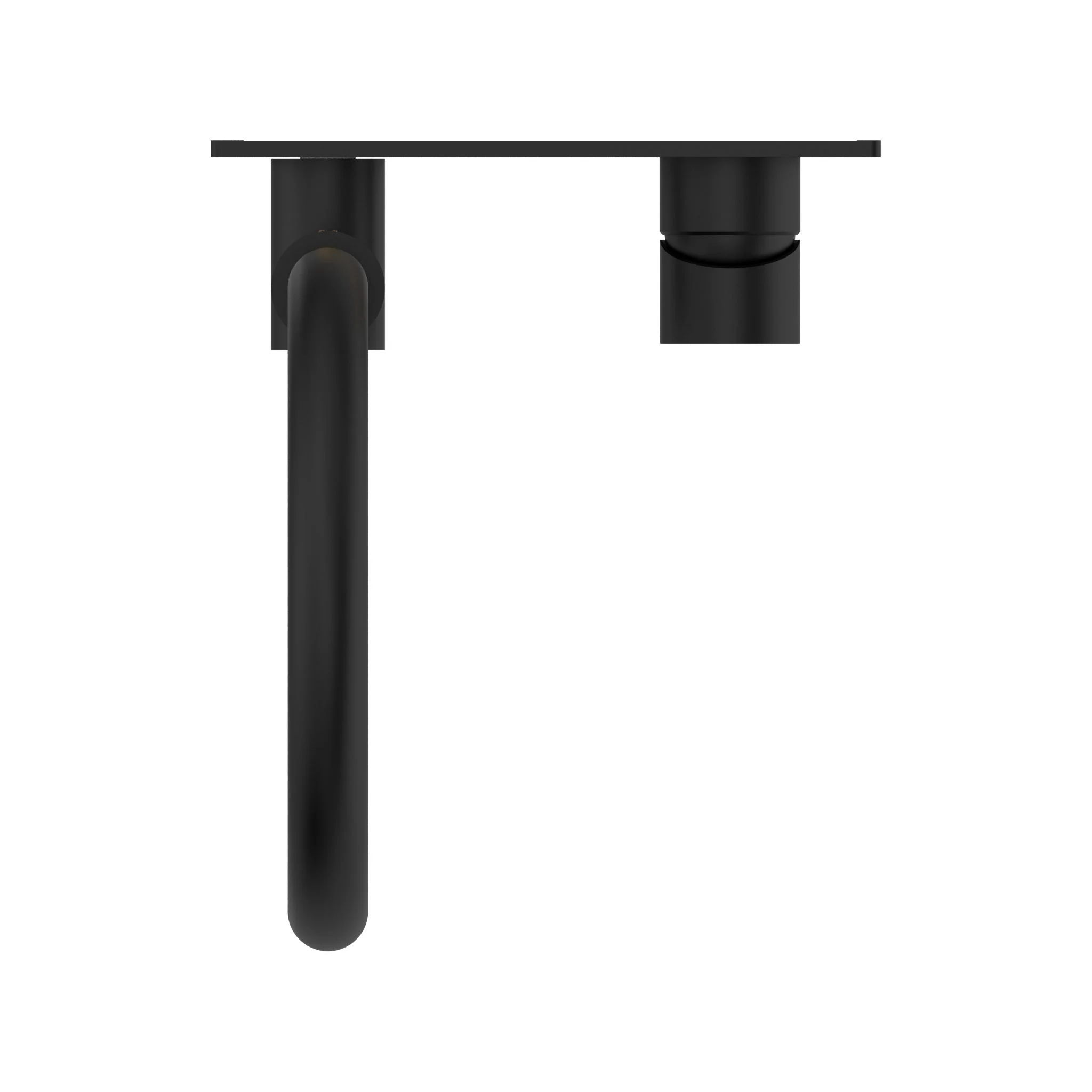 Nero Mecca Wall Basin/Bath Mixer Swivel Spout - Black Matte - Image 4