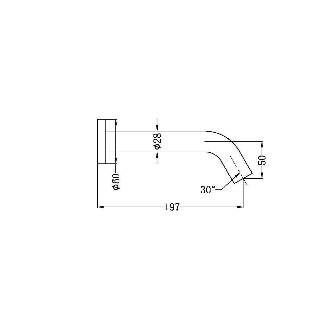 Nero Mecca Wall Mount Sensor Tap - Brushed Gold - Image 2