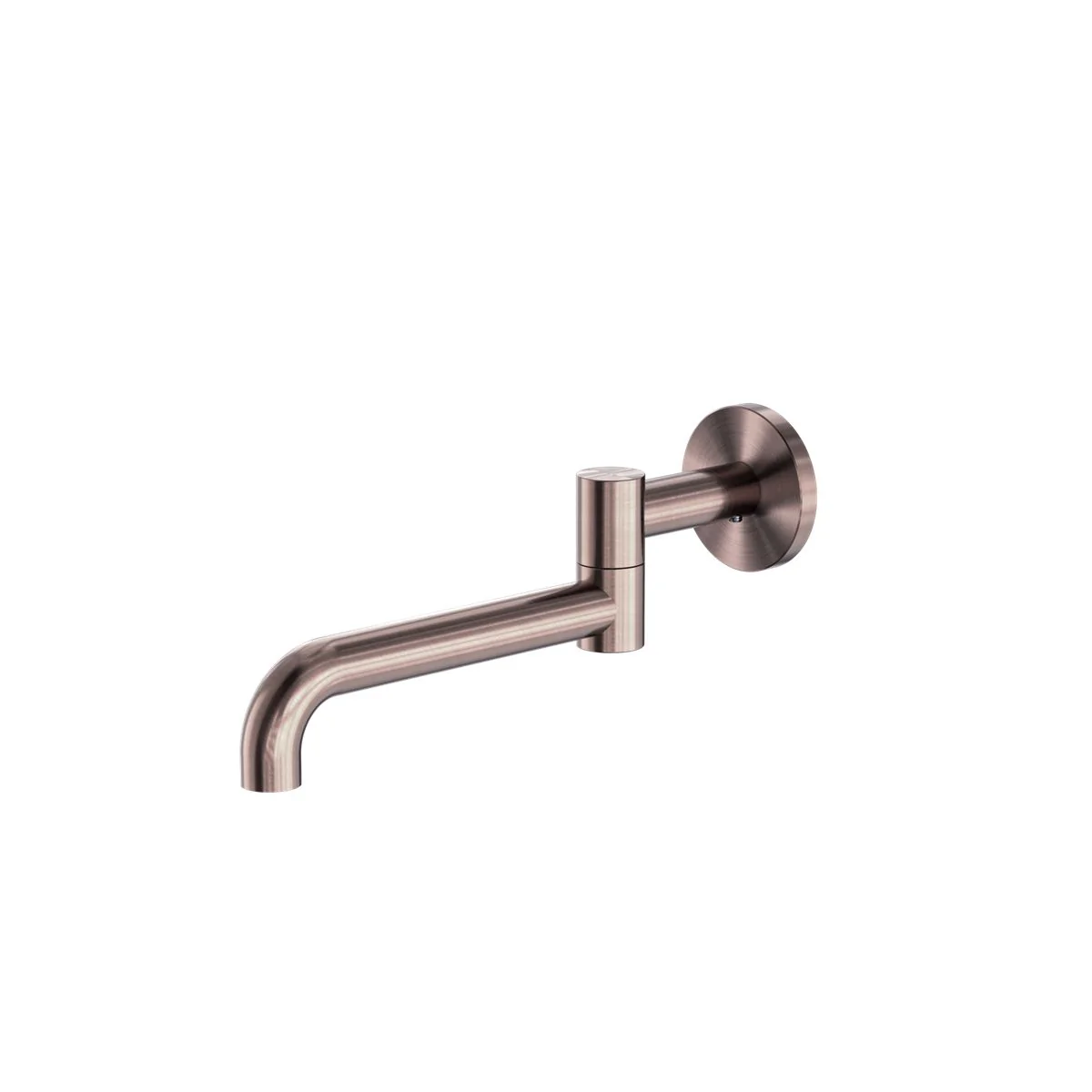 Nero Mecca Wall Mounted Swivel Basin/Bath Spout 225mm - Brushed Bronze
