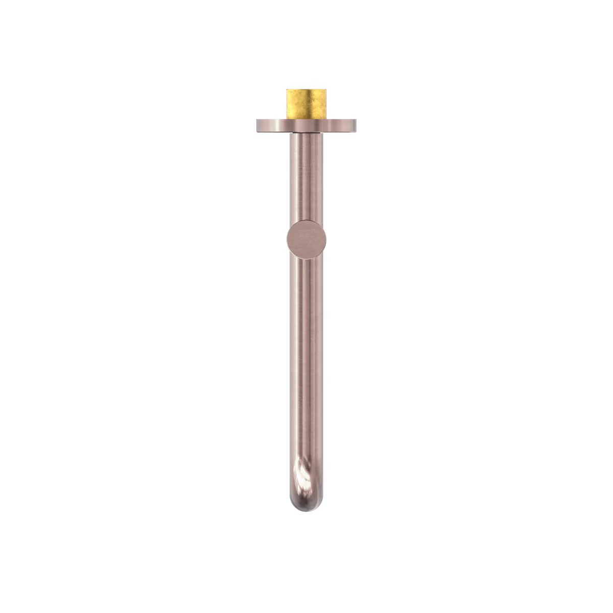 Nero Mecca Wall Mounted Swivel Basin/Bath Spout 225mm - Brushed Bronze - Image 3
