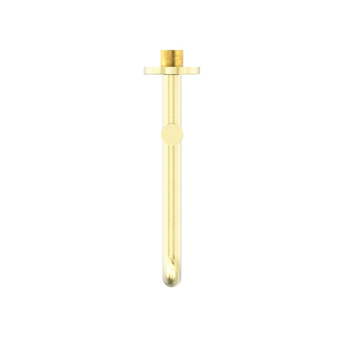 Nero Mecca Wall Mounted Swivel Basin/Bath Spout 225mm - Brushed Gold - Image 3