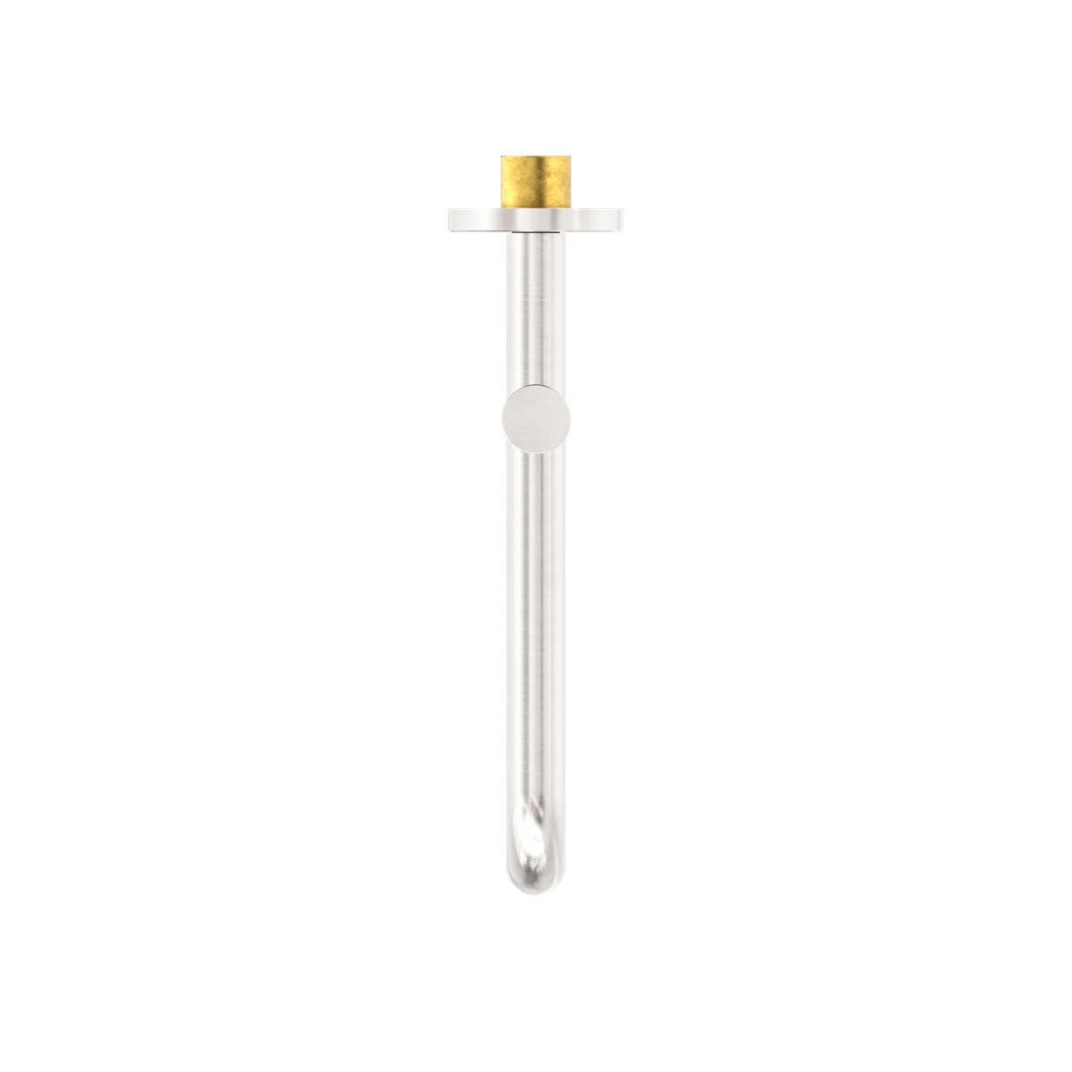 Nero Mecca Wall Mounted Swivel Basin/Bath Spout 225mm - Brushed Nickel - Image 3