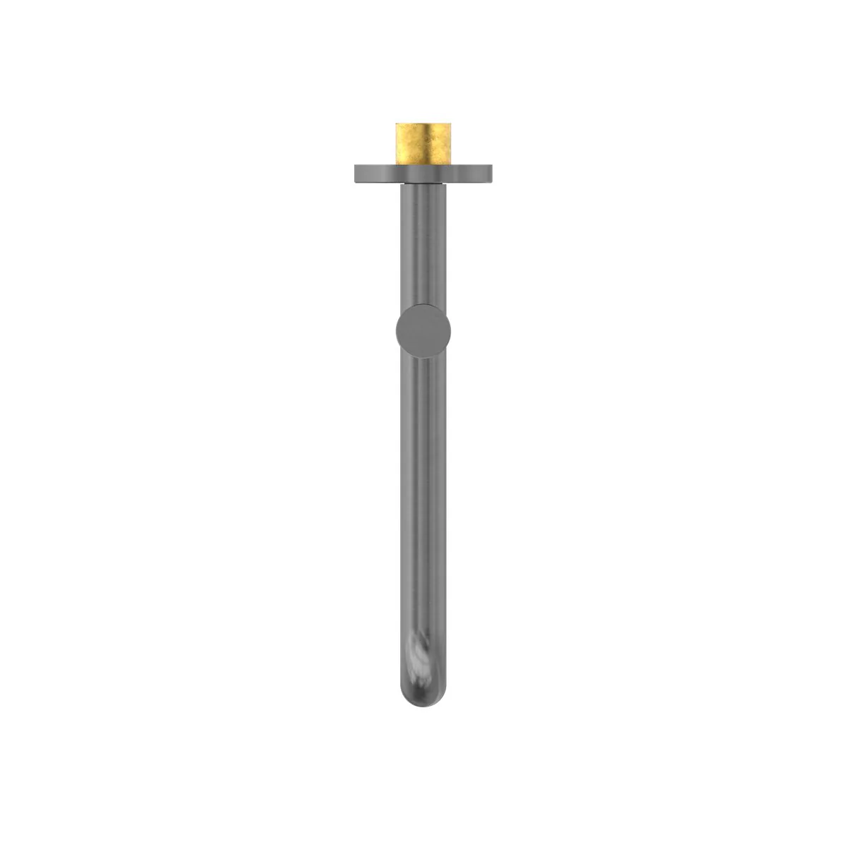 Nero Mecca Wall Mounted Swivel Basin/Bath Spout 225mm - Gun Metal - Image 3