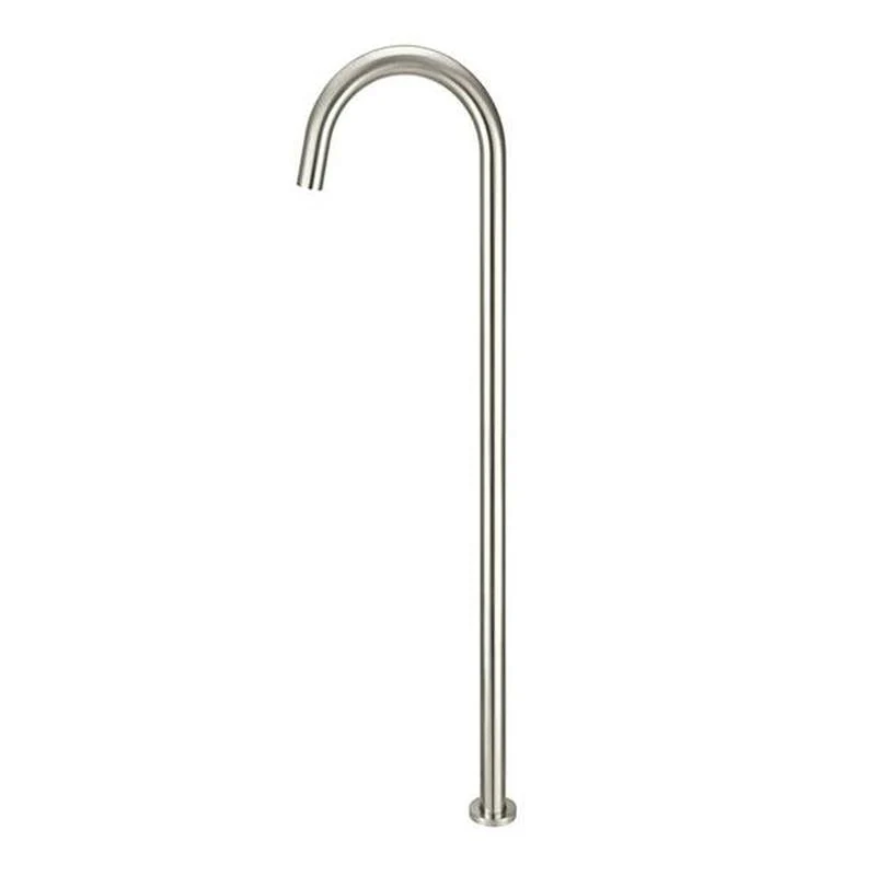 Meir Round Freestanding Bath Filler - Brushed Nickel - Image 2