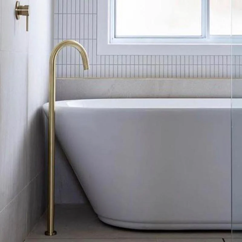 Meir Round Freestanding Bath Filler - Tiger Bronze - Image 2