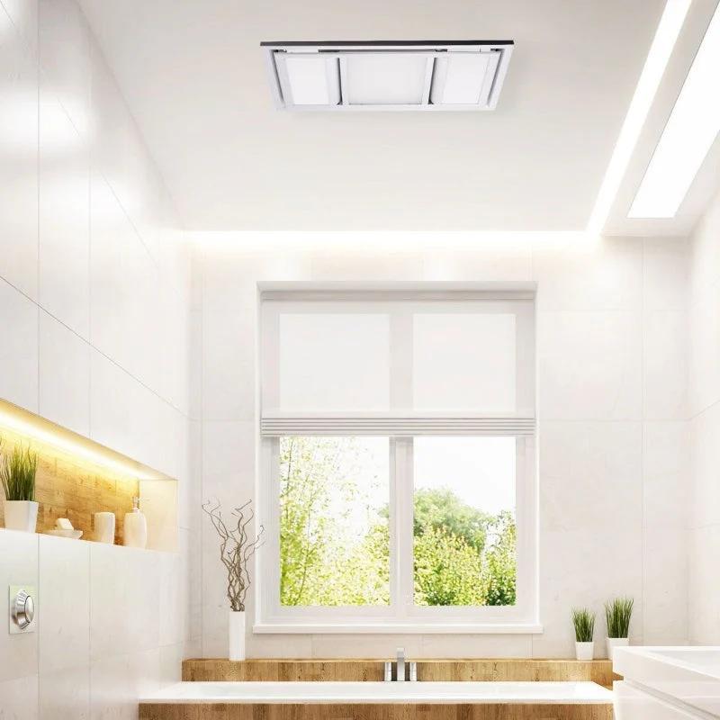 Mercator Domino Premium Bathroom 3-in-1 Heater Exhaust Fan Light - White - Image 4
