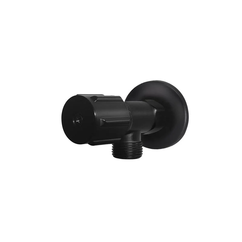 Meir Round Mini Stop Cistern Tap with backplate - Black Matte