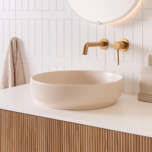 ADP Monroe 400mm Above Counter Basin - Matte Ivory - Image 2