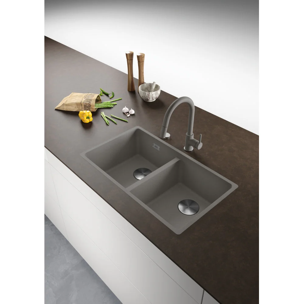 Franke Maris Double Bowl Sink - Stone grey - Image 2