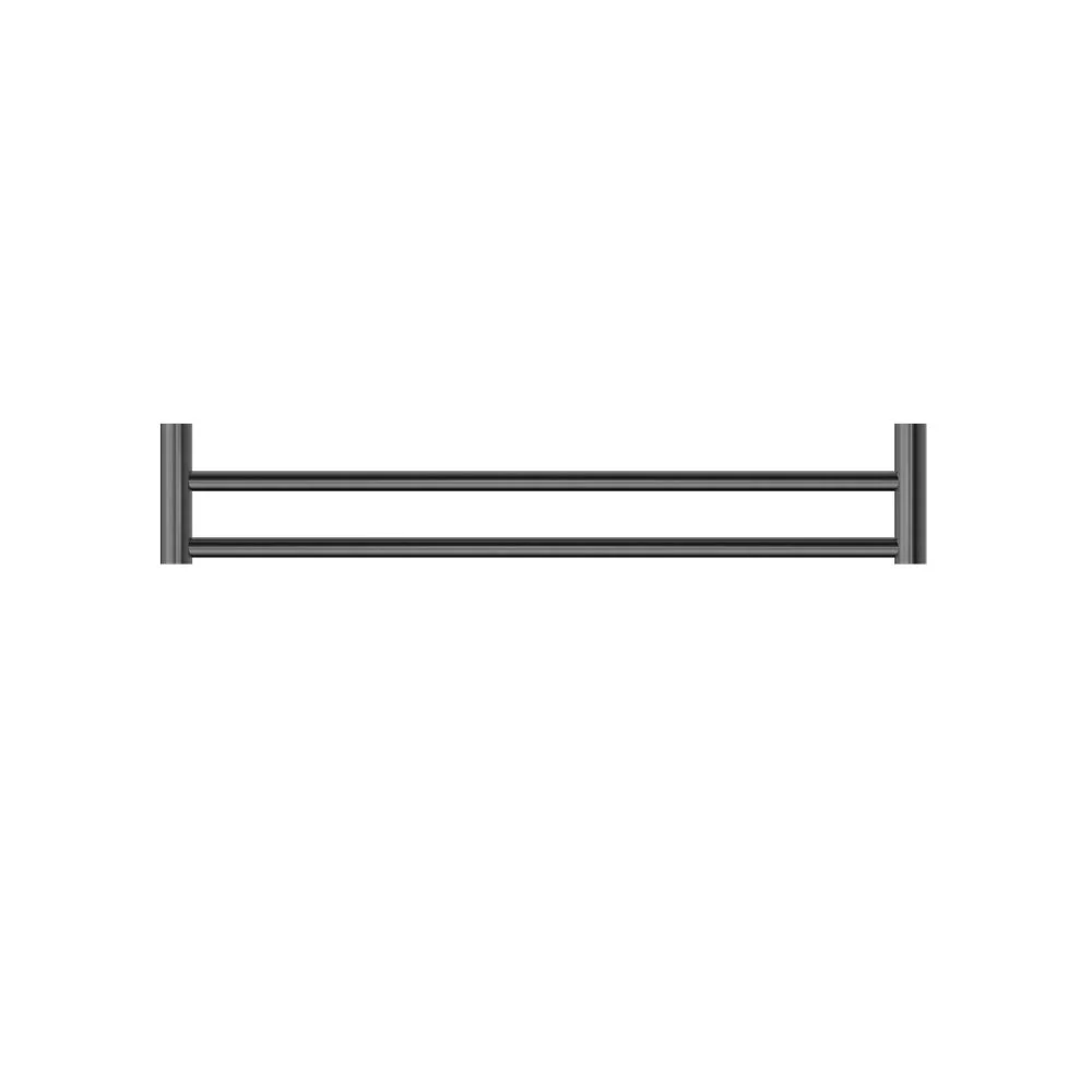 Nero Mecca II Double Towel Rail - Gun Metal - Image 3