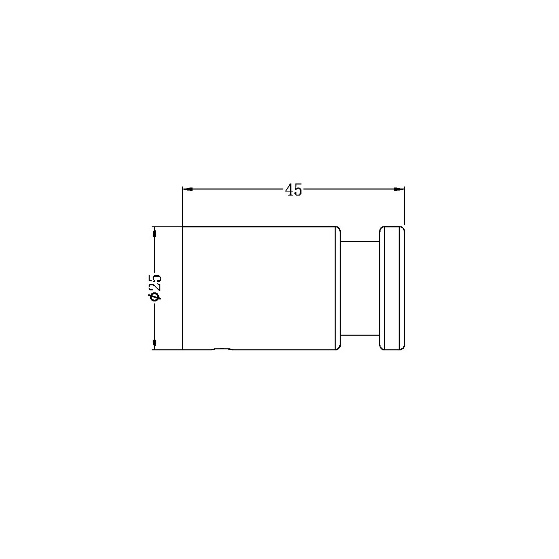 Nero Mecca II Robe Hook - Brushed Nickel - Image 4