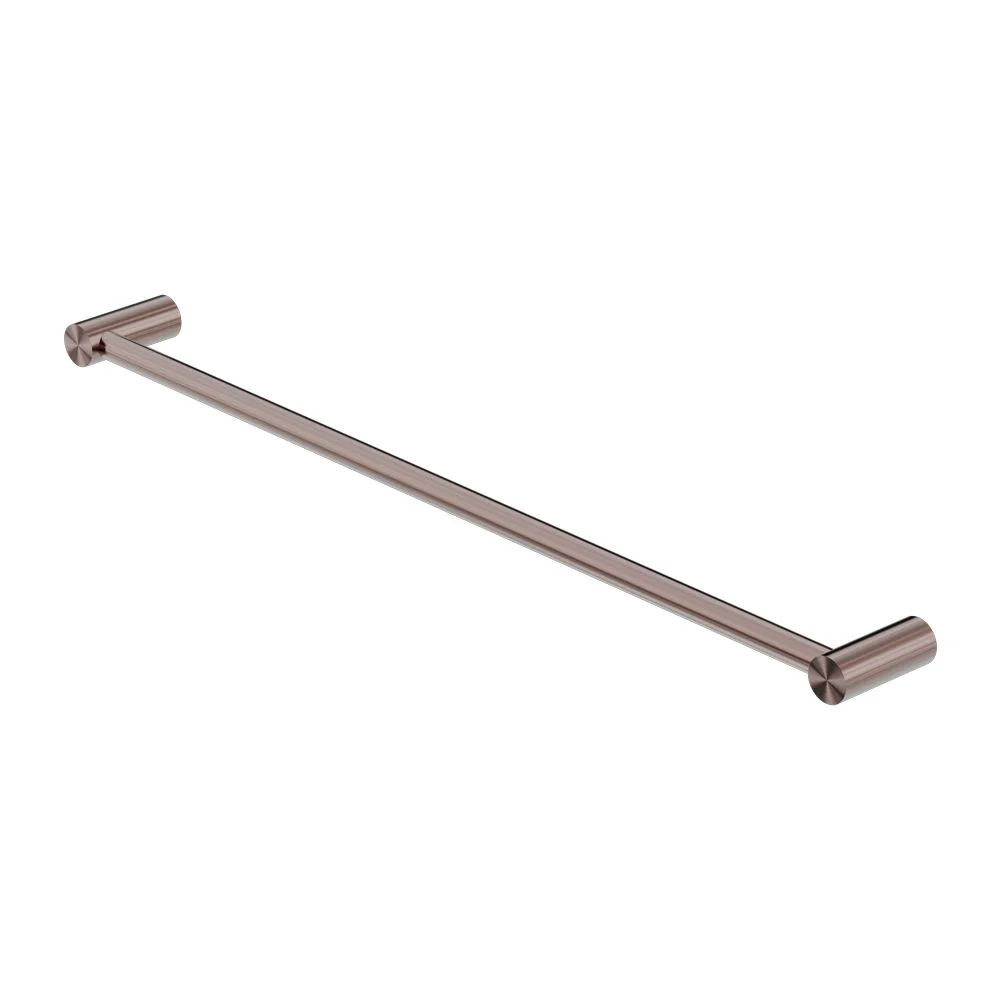 Nero Mecca II Single Towel Rail - Brushed Bronze