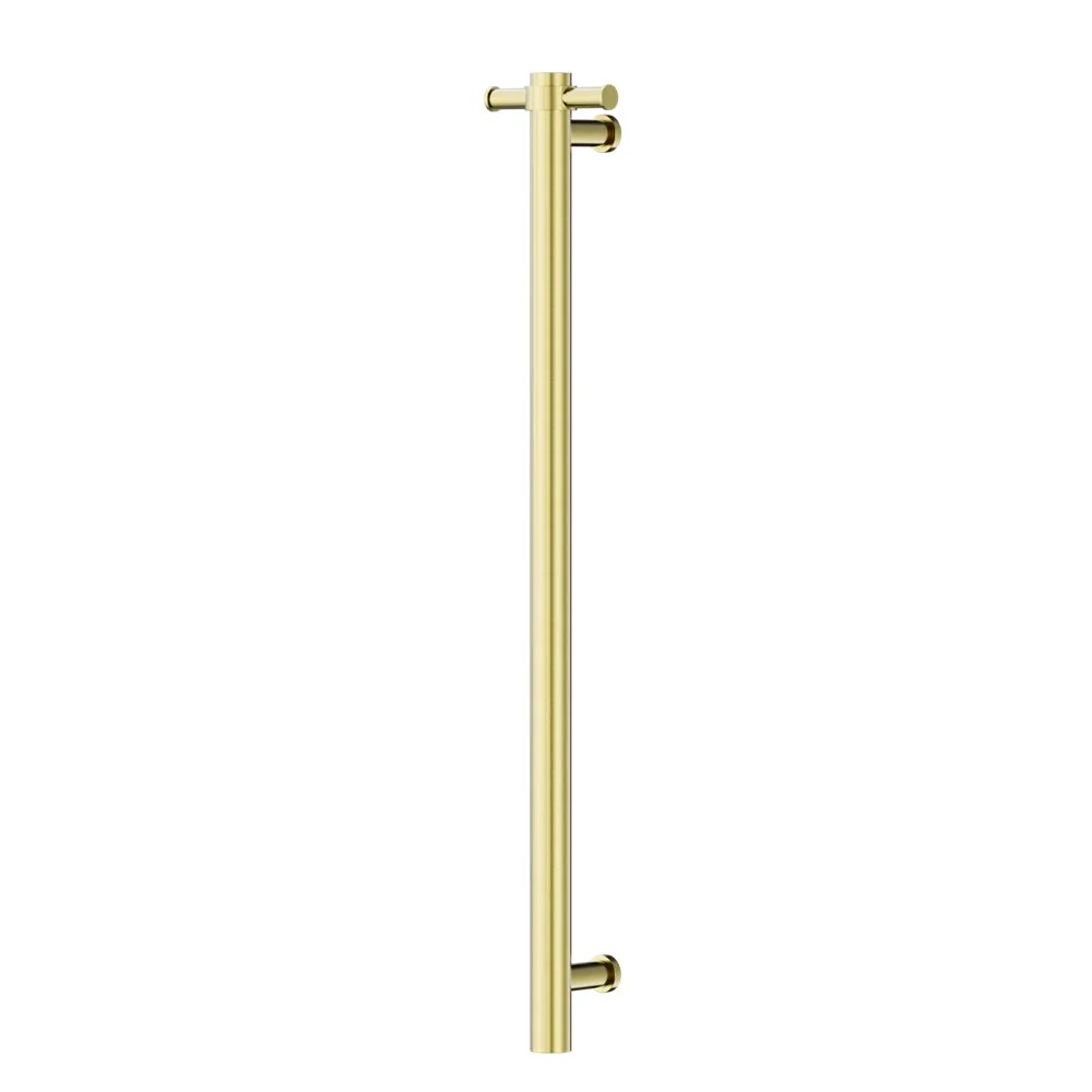 Nero Non-Heated Vertical Towel Rail 900mm - Brushed Gold