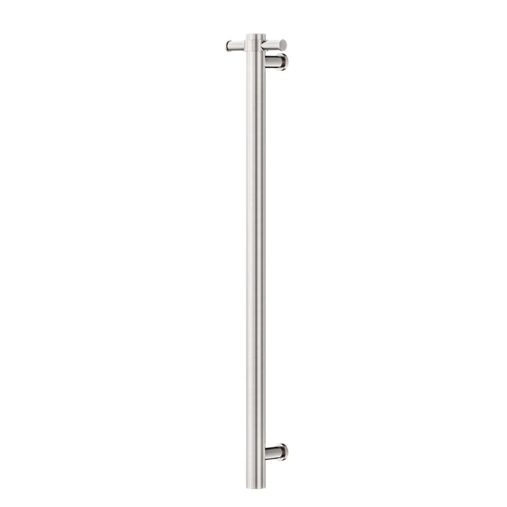 Nero Non-Heated Vertical Towel Rail 900mm - Brushed Nickel