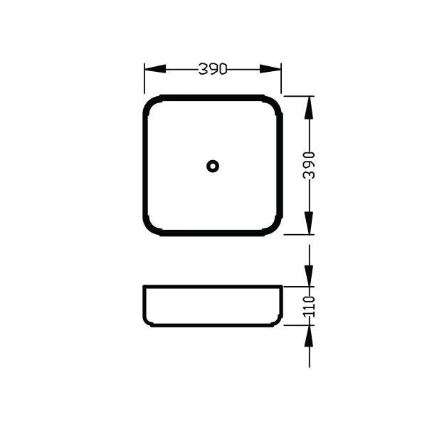 Nood Co Cube Basin Wall Hung - 14 Colours - Image 29