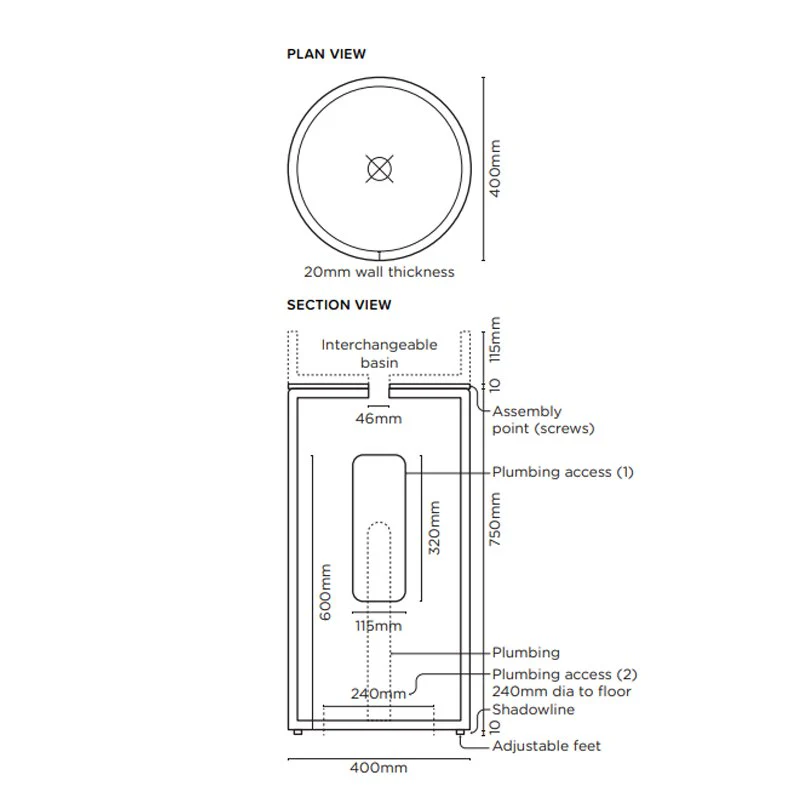 Nood Co Cylinder - Stepp Circle Basin - 14 Colours - Image 15
