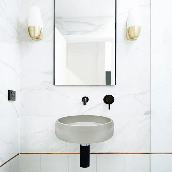 Nood Co Prism Basin Circle Wall Hung - 14 Colours - Image 13