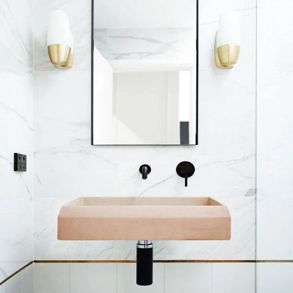 Nood Co Prism Rectangle Basin Wall Hung - 14 Colours - Image 11
