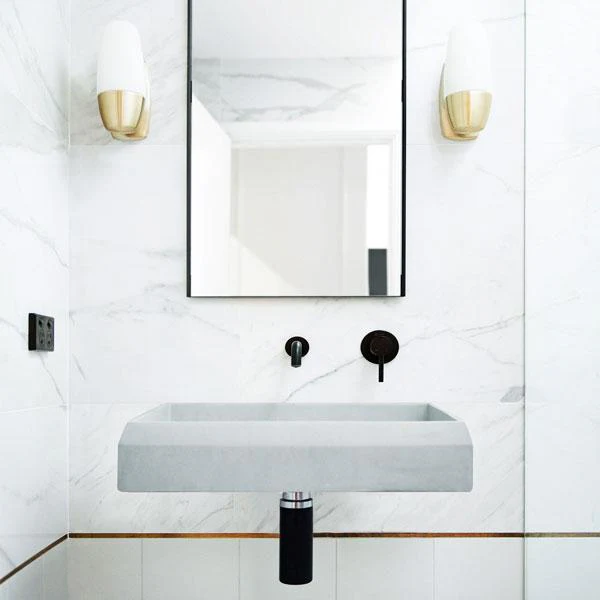 Nood Co Prism Rectangle Basin Wall Hung - 14 Colours - Image 12