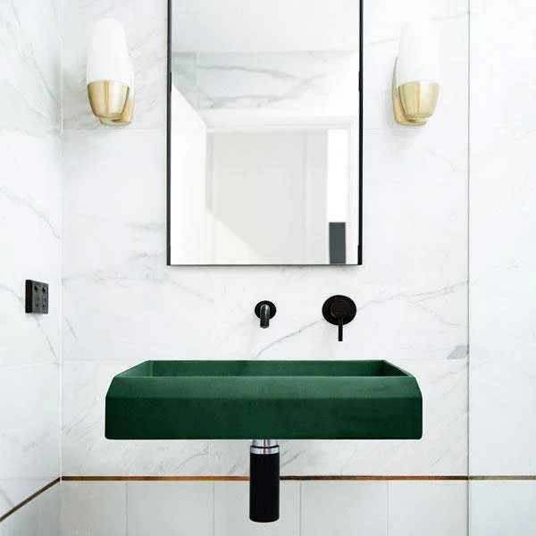 Nood Co Prism Rectangle Basin Wall Hung - 14 Colours - Image 14