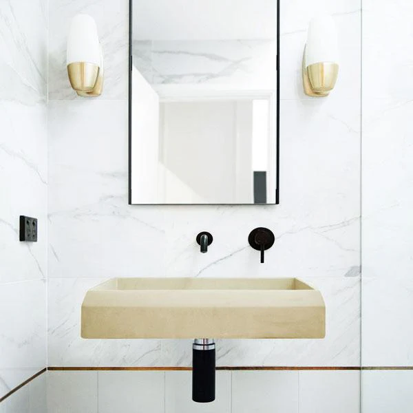 Nood Co Prism Rectangle Basin Wall Hung - 14 Colours - Image 6