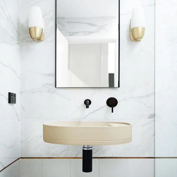 Nood Co Shelf Oval Wall Hung Basin - 14 Colours - Image 7