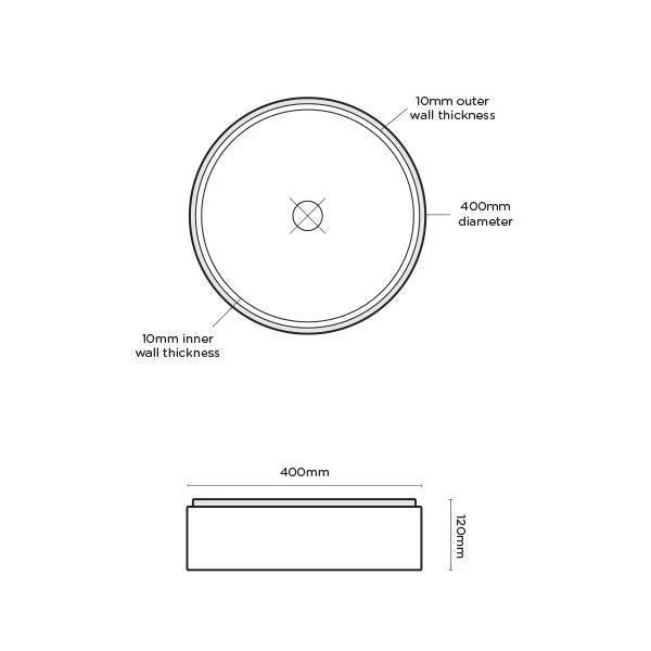 Nood Co Stepp Circle Basin Wall Hung - 14 Colours - Image 15