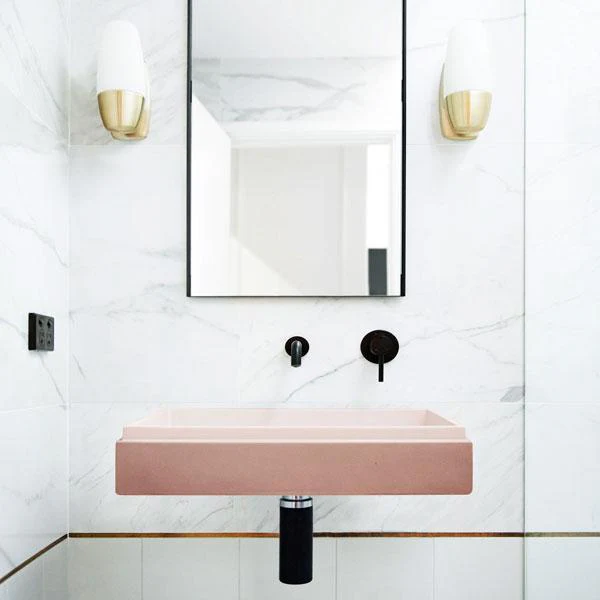 Nood Co Stepp Rectangle Basin Wall Hung - 14 Colours