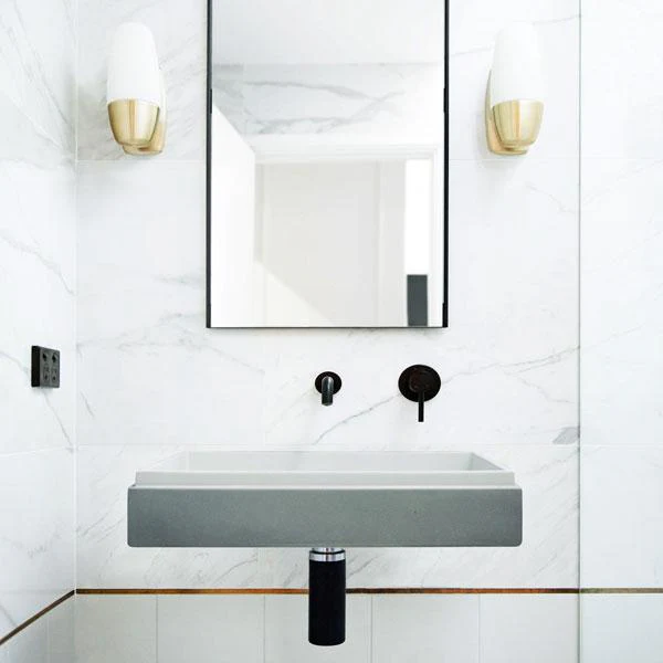 Nood Co Stepp Rectangle Basin Wall Hung - 14 Colours - Image 13