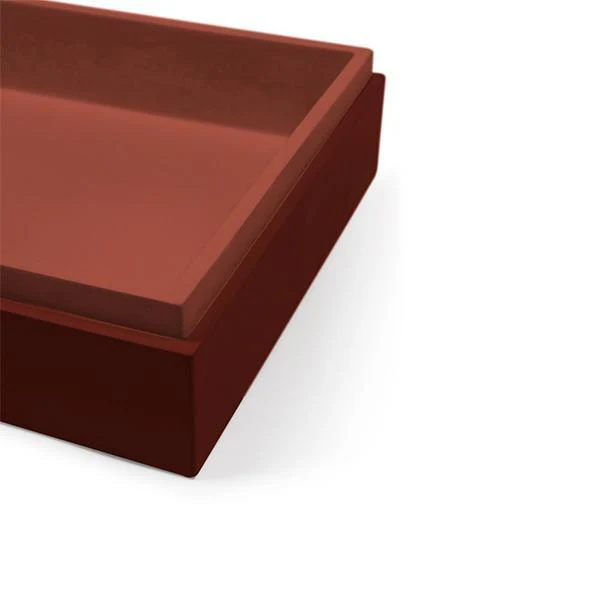 Nood Co Stepp Rectangle Basin Wall Hung - 14 Colours - Image 15