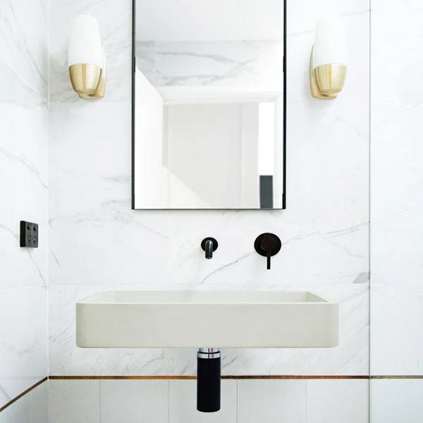 Nood Co Vesl Rectangle Basin Wall Hung - 14 Colours - Image 12